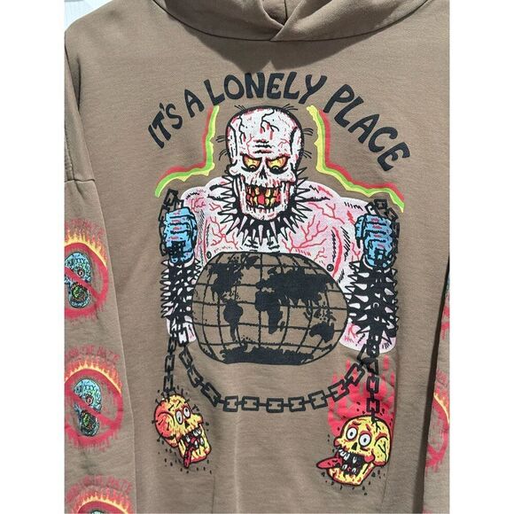 Supcable Kanye West X XXXTentacion It's A Lonely Place Hoodie Sweatshirt Medium - Picture 3 of 16